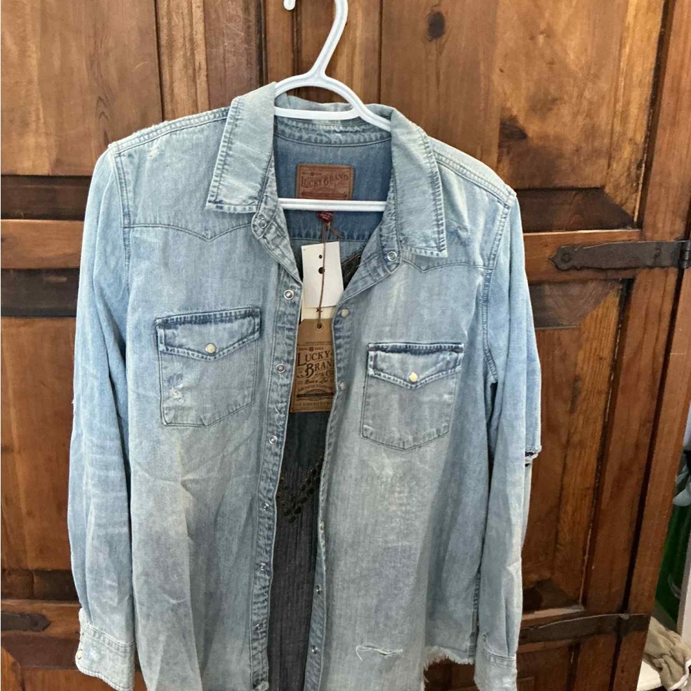 Lucky Brand Classic Blue Denim Shirt